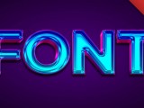 Font Blue Metallic Style Text Effect Generator