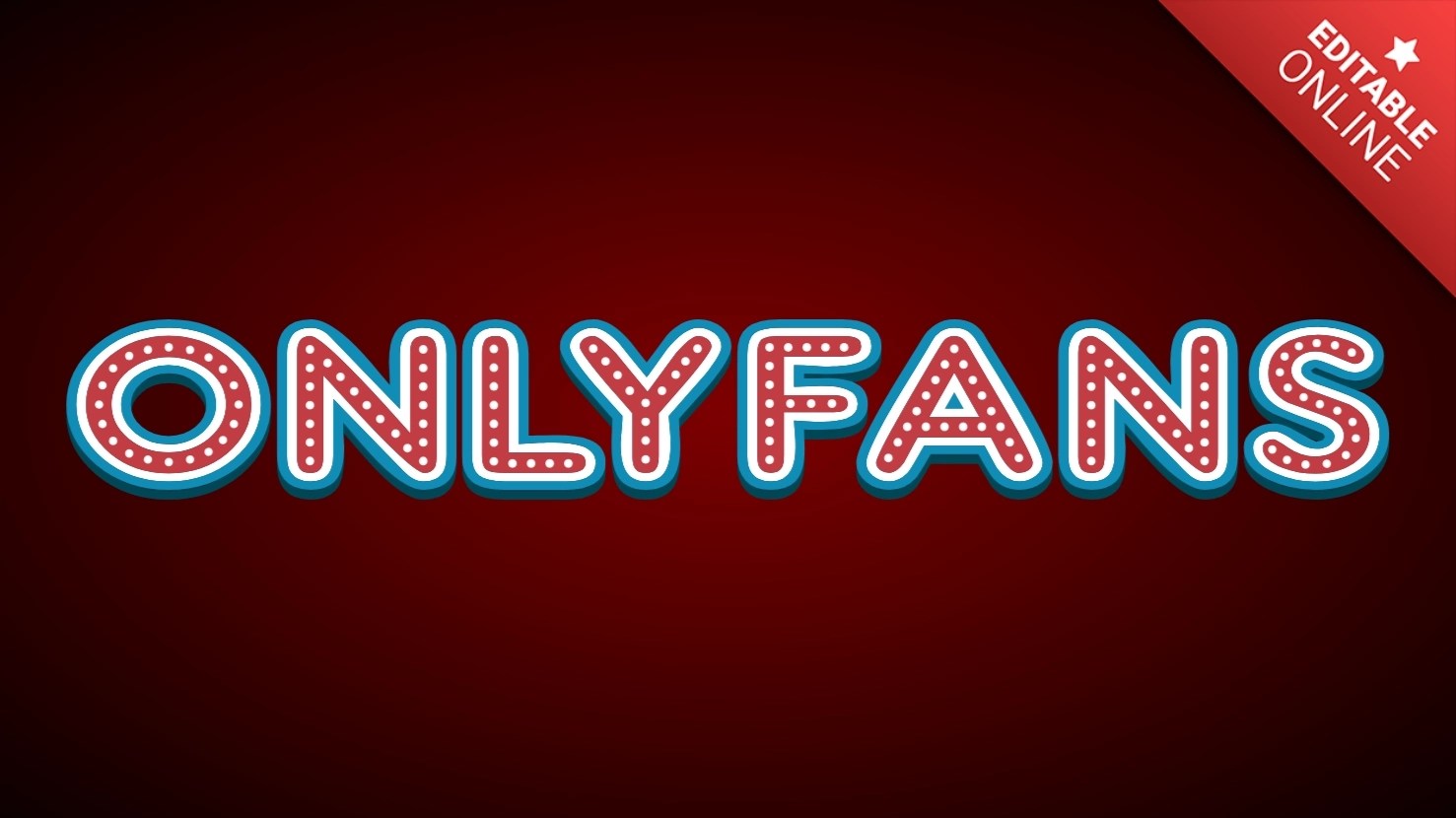 Onlyfans | Retro Bulb Marquee | Text Effect Generator