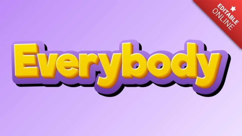 Everybody Text Effect Generator Textstudio - Light Patterns - Gorgeous High Resolution Collection