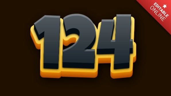 124 Text Effect Generator - Premium Gradient Photo Gallery - HD