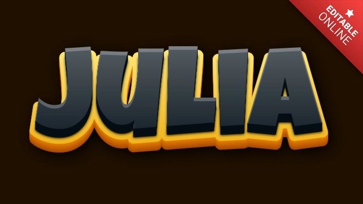 Julia Text Effect Generator - High Quality Light Photo - High Resolution