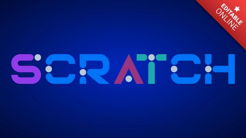 Scratch Font Generator Text Effects - Modern Abstract Image - 4K