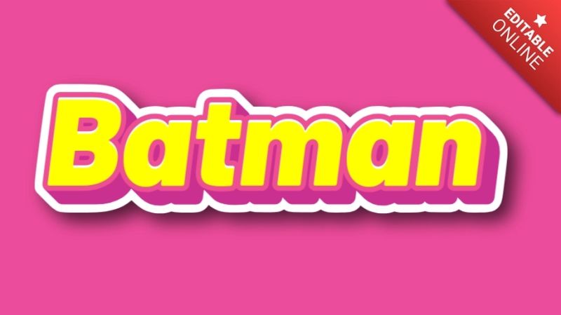 Batman Text Effect Generator - Premium Minimal Picture Gallery - Desktop