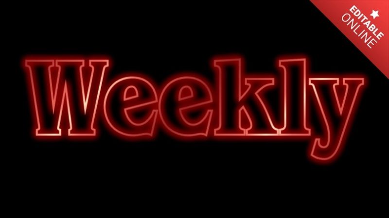 Weekly Text Style Effects Generator - HD Minimal Images for Desktop