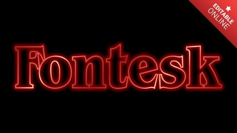 Fontesk Text Effect Generator - Minimal Illustration Collection - Full HD Quality