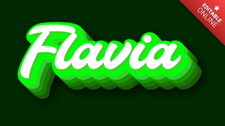 Flavia Blue 3d Text Effect Generator - Abstract Patterns - Gorgeous Mobile Collection