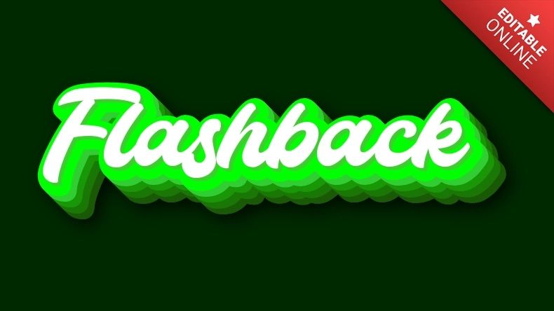 Flashback King 3d Text Effect Generator - Beautiful City Illustration - Full HD