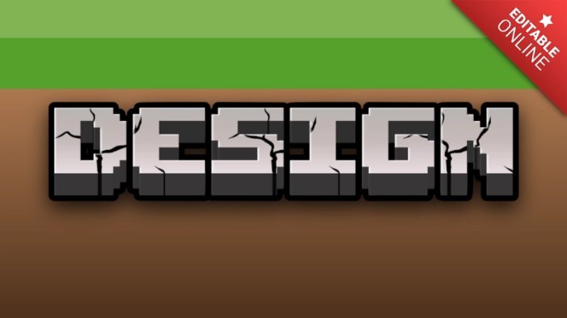 Design Minecraft 3d Text Effect Generator - Download Ultra HD Geometric Photo | Desktop