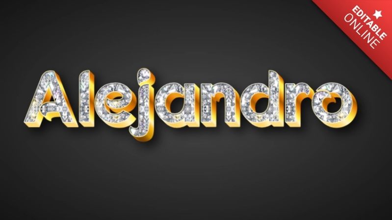 Alejandro Web Text Effect Generator - Light Design Collection - High Resolution Quality