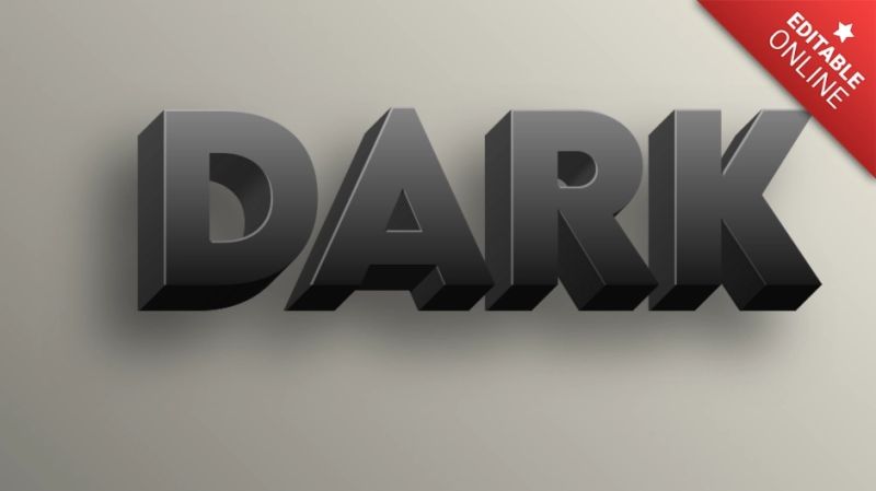 Black 3d Text Effect Font Generator - Premium Space Image Gallery - High Resolution