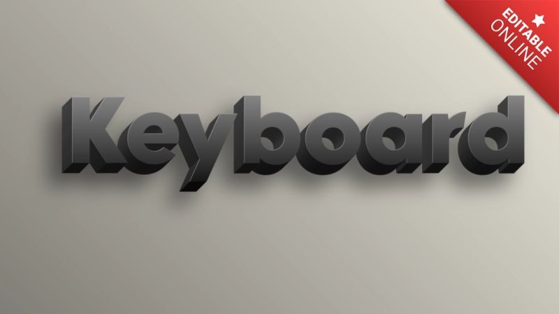 Keyboard Minecraft 3d Text Effect Generator - Nature Art Collection - Full HD Quality