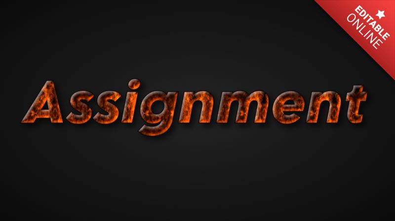 Assignment Text Effect Generator - 8K Dark Patterns for Desktop