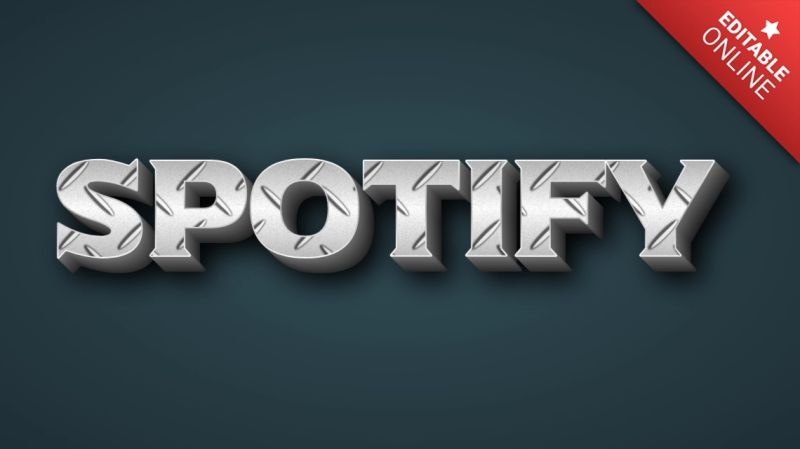 Spotify Blue 3d Text Effect Generator - Incredible Space Image - Ultra HD