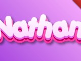 Nathan Pink 3d Text Effect Generator