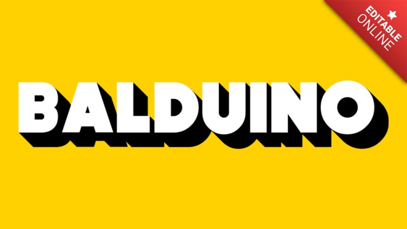 Balduino White Cream 3d Text Effect Generator - Download Beautiful Vintage Texture | Retina