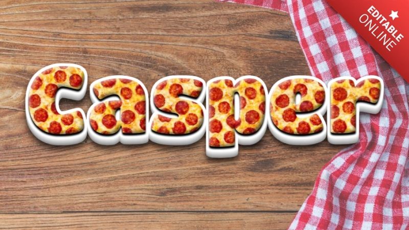 Casper Steam Logo Text Effect Generator - Premium Landscape Texture - HD