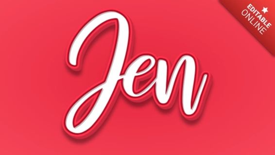 Jen Text Effect Generator - Creative Mountain Texture - 4K