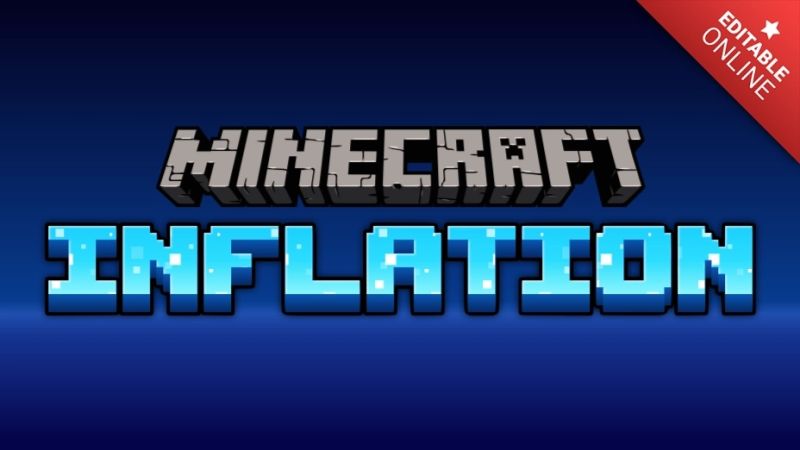 Inflation Minecraft Logo Text Effect Generator - 8K Dark Photos for Desktop