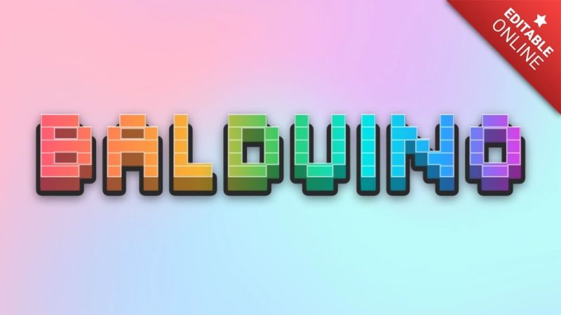Balduino Rainbow 3d Text Effect Generator - Vintage Texture Collection - Desktop Quality