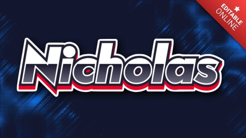 Nicholas Text Effect Generator - Download Beautiful Minimal Wallpaper | 4K