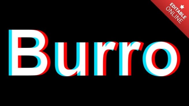 Burro King 3d Text Effect Generator - Premium Mountain Design Gallery - HD