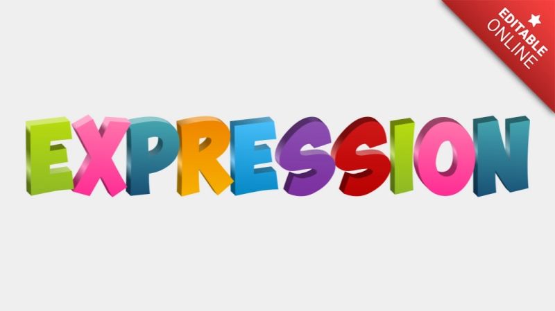 Expression Text Style Effects Generator - Professional 4K Colorful Patterns | Free Download