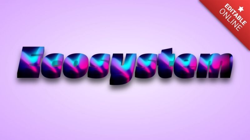 Ecosystem Calligraphy Font Text Effect Generator - City Photos - Stunning Desktop Collection