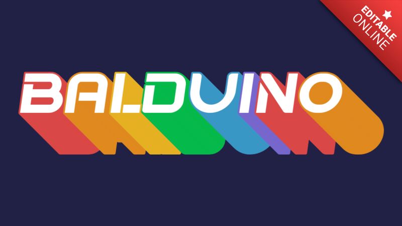 Balduino Black Shadow 3d Projection Text Effect Generator - Ultra HD Gradient Wallpaper - High Resolution