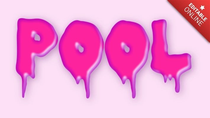 Pool Text Style Effects Generator - Gorgeous Ultra HD Gradient Images | Free Download