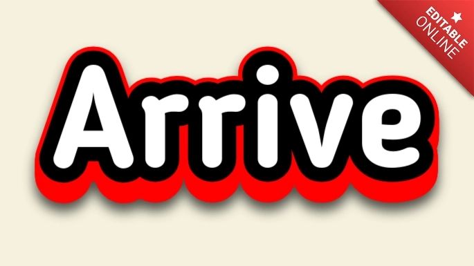 Arrive Text Effect Generator - Premium HD Space Images | Free Download