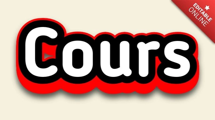 Cours Text Effect Generator - City Image Collection - 8K Quality