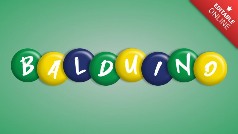 Balduino Fun Yellow 3d Text Effect Generator - Space Arts - Amazing 8K Collection