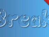 Break Liquid Water Text Effect Generator