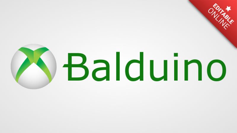 Balduino Xbox Logo Text Effect Generator - Best Minimal Illustrations in Desktop
