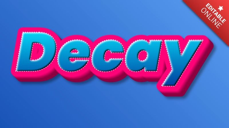 Decay Text Style Effects Generator - Perfect Minimal Picture - High Resolution