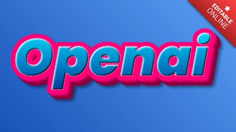 Openai Animated Maker Text Effect Generator - Abstract Wallpapers - High Quality 8K Collection