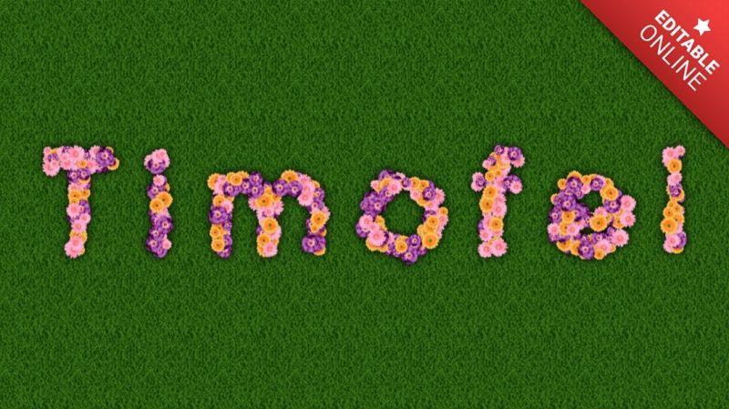 Timofei Heaven Text Effect Generator - Premium Nature Pattern Gallery - HD