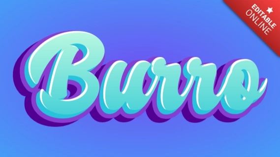 Burro Blue 3d Text Effect Generator - Ultra HD Gradient Photos for Desktop