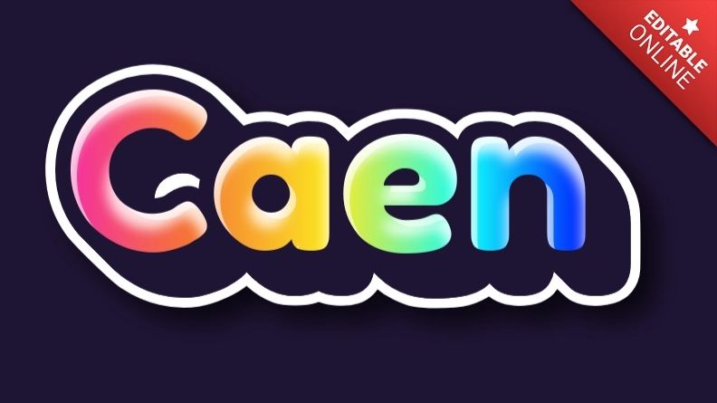 Caen Text Generator Textstudio - Colorful Art Collection - Full HD Quality