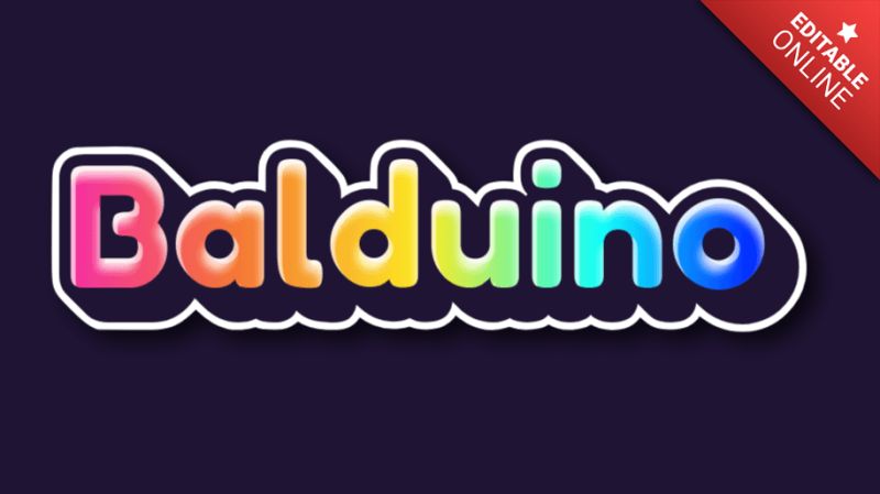 Balduino Rainbow Style Text Effect Generator - Premium Landscape Wallpaper Gallery - 4K