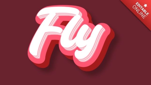 Fly Text Effect Generator - Artistic 8K Sunset Patterns | Free Download