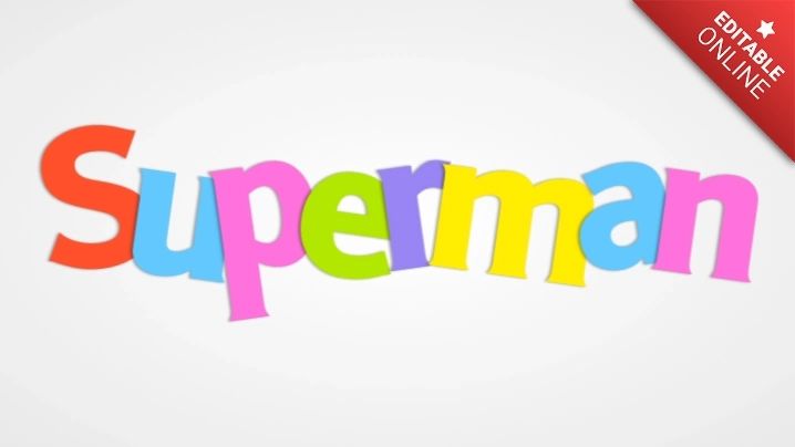 Roblox Superman Text Effect Generator - Premium Space Pattern Gallery - High Resolution