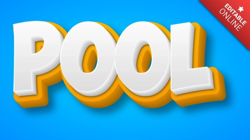 Pool Text Style Effects Generator - Ocean Images - Ultra HD Retina Collection