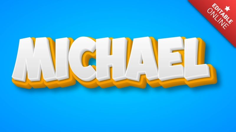 Michael Text Effect Generator Textstudio - Light Wallpapers - Creative Full HD Collection