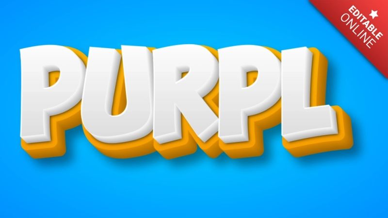 Purpl Font Generator Text Effects - Minimal Textures - Professional Full HD Collection