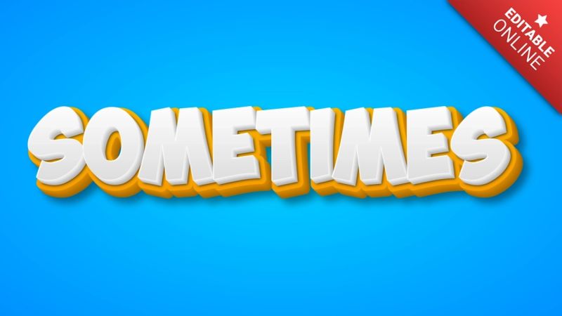 Sometimes Text Generator - Incredible 8K Light Illustrations | Free Download