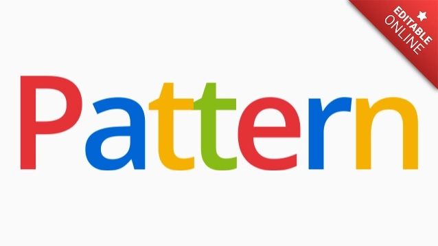 Pattern Logo Text Effect Generator - Geometric Wallpaper Collection - Ultra HD Quality