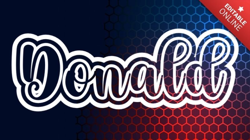 Donald Inkprint - Classic Dark Picture - Ultra HD