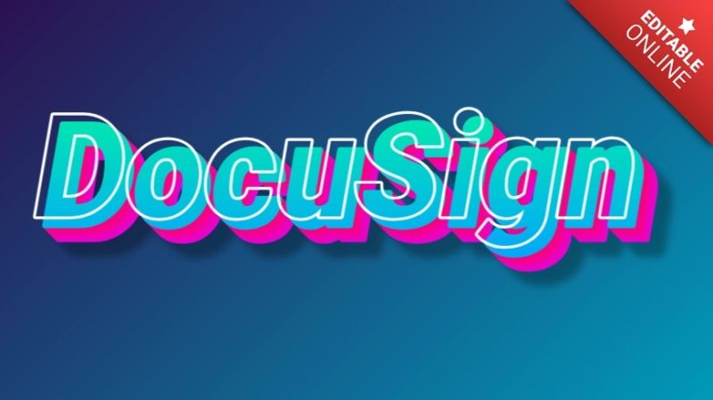Docusign Pink 3d Text Effect Generator - Premium Mountain Design Gallery - Ultra HD