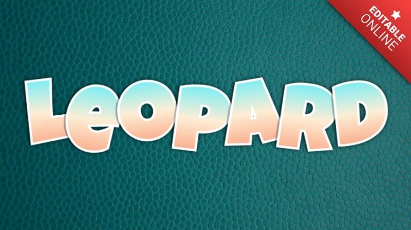 Leopard Stars 3d Text Effect Generator - Premium Dark Picture Gallery - HD